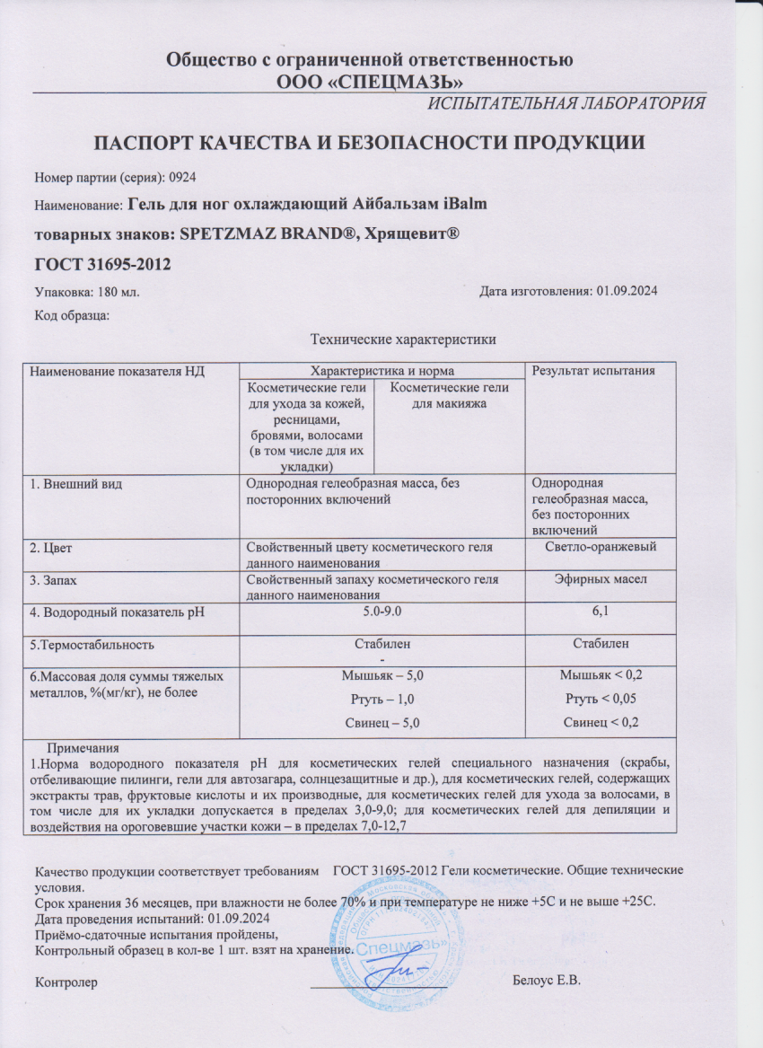 Паспорт №092024